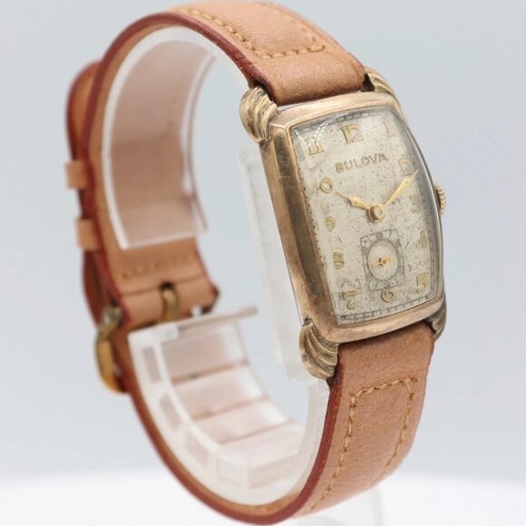 Vintage Bulova Senator Men's Mechanical Wristwatch 8AH 10k Rolled Gold Plated - Picture 1 of 4